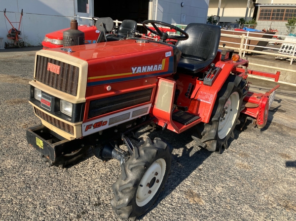 ヤンマー、Yanmar F15Dトラクター ロータリー付き ヤンマー、Yanmar