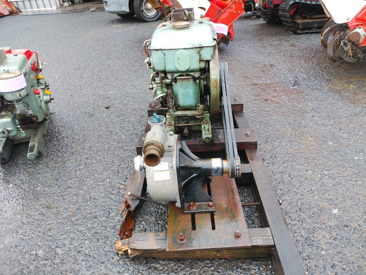 ヤンマー発動機F4 整備済み　実動品　自然の色(緑) Other Farm Machinery YANMAR F4 - FARM MART